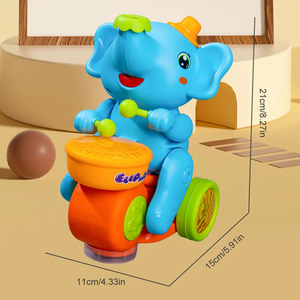 Drumming Elephant Toy Levitating Ball Toys Musical Elephant Toy Baby Musical Toys Christmas Birthday Gifts for Toddlers Aged 3+