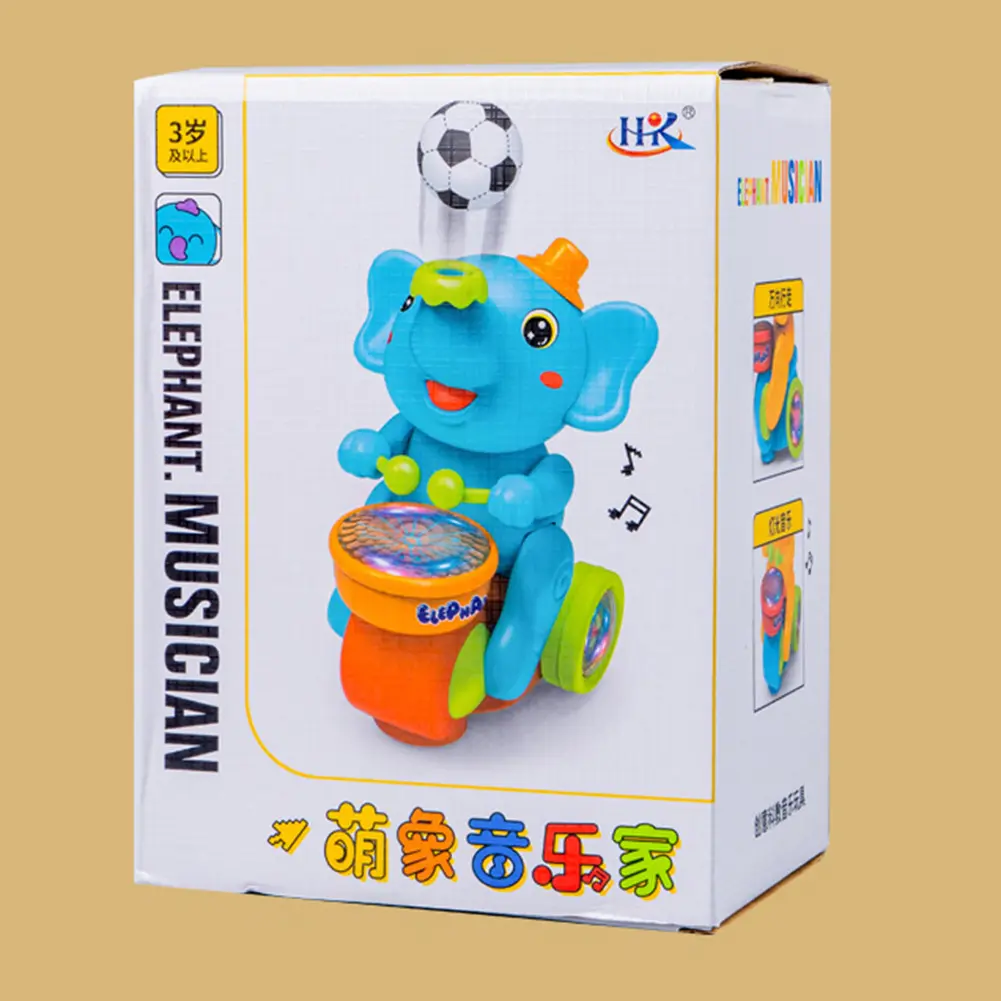 Drumming Elephant Toy Levitating Ball Toys Musical Elephant Toy Baby Musical Toys Christmas Birthday Gifts for Toddlers Aged 3+