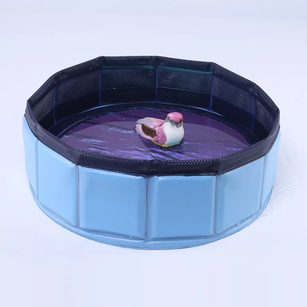 Foldable Dog Pool Collapsible Bathing Swimming Tub Outdoor Indoor Pet Supplies for Puppy Kitten Kids