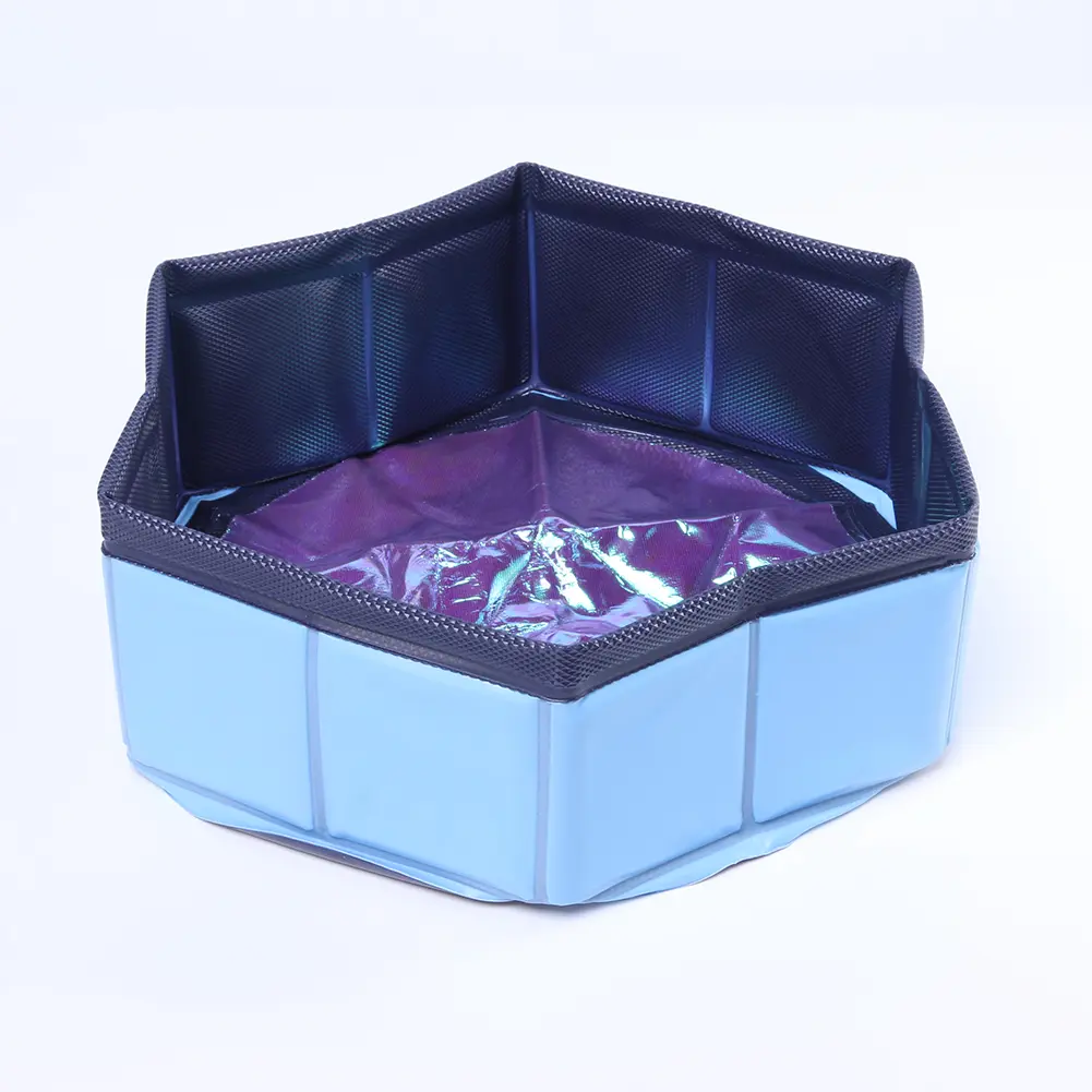 Foldable Dog Pool Collapsible Bathing Swimming Tub Outdoor Indoor Pet Supplies for Puppy Kitten Kids