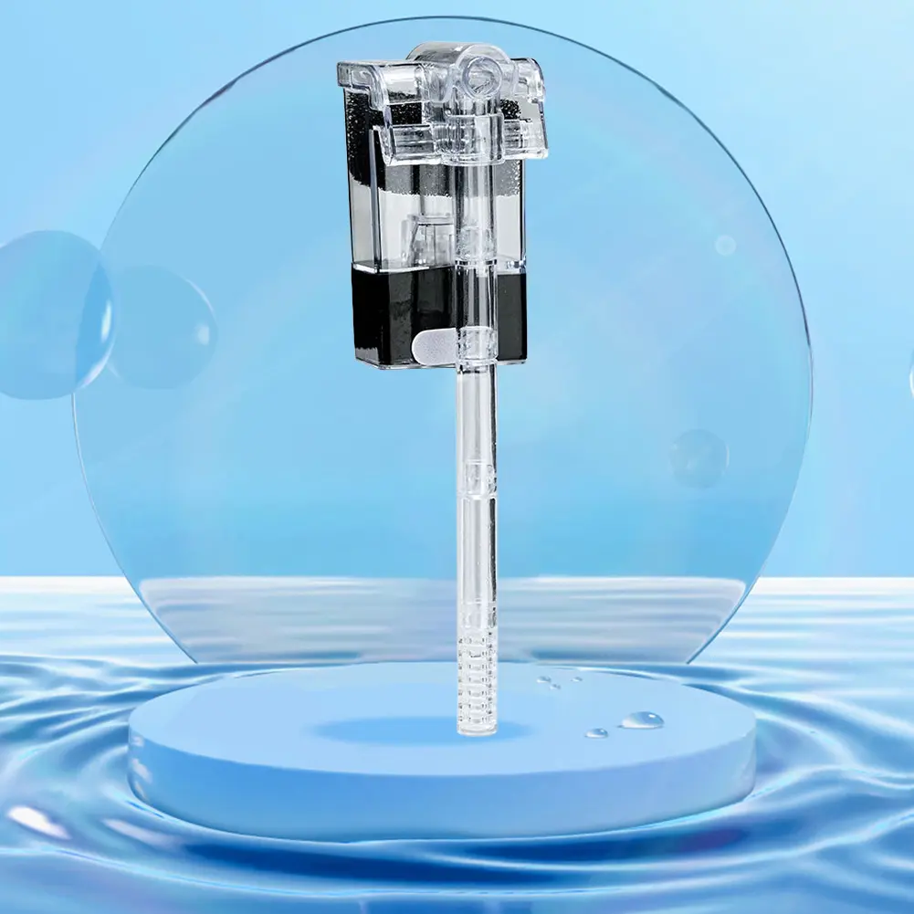 Aquarium Hang On Filter USB Power Interface Oxygen Pump 2.5W Waterfall Filtration System for Small Aquarium Fish Tank