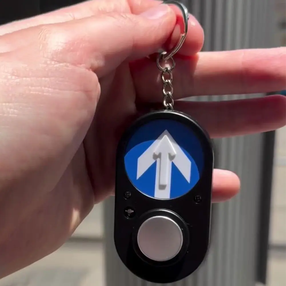 Australian Sidewalk Traffic Light Keychain Button Handheld Press To Make Sound Keychain Commemorative Gift Funny Sound Accessory