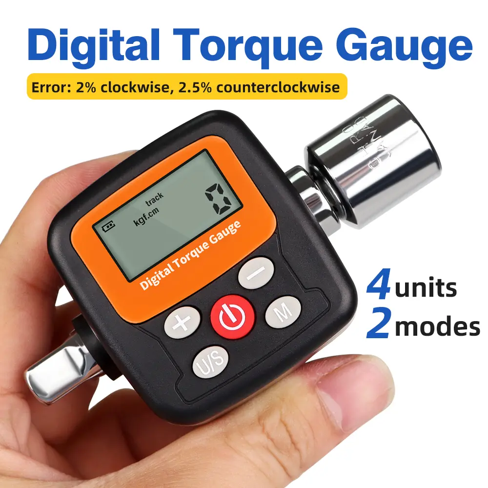 High Precision Mini Torque Meter 1/2''1/4'' 3/8'' Digital Torque Wrench Adapter 4-135 N.m Electronic Torque Gauge Repair Tools