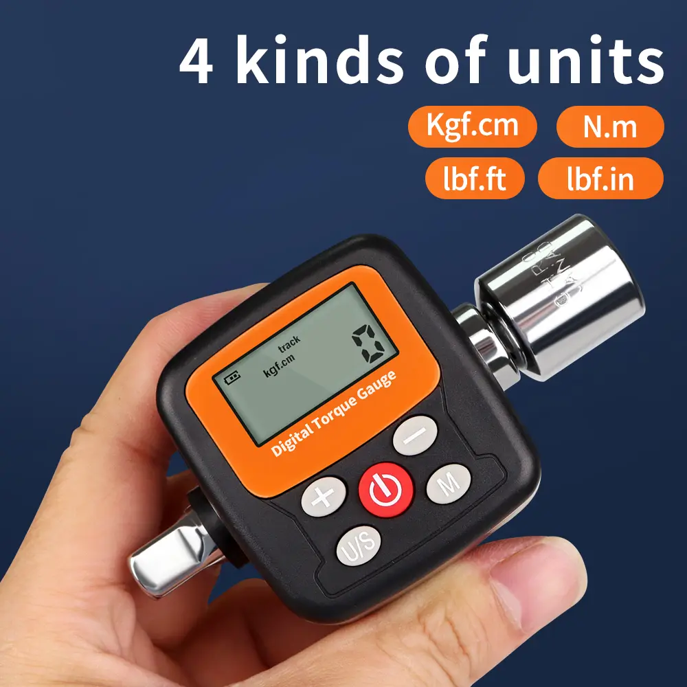 High Precision Mini Torque Meter 1/2''1/4'' 3/8'' Digital Torque Wrench Adapter 4-135 N.m Electronic Torque Gauge Repair Tools