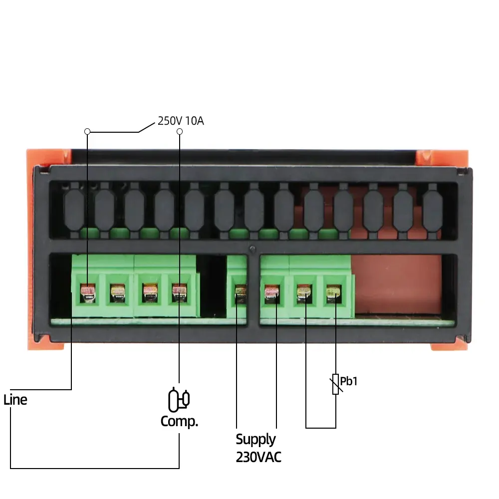 ETC-961 Digital Thermostat Refrigeration Temperature Controller Microcomputer Digital Thermostat with NTC Sensor AC 220V
