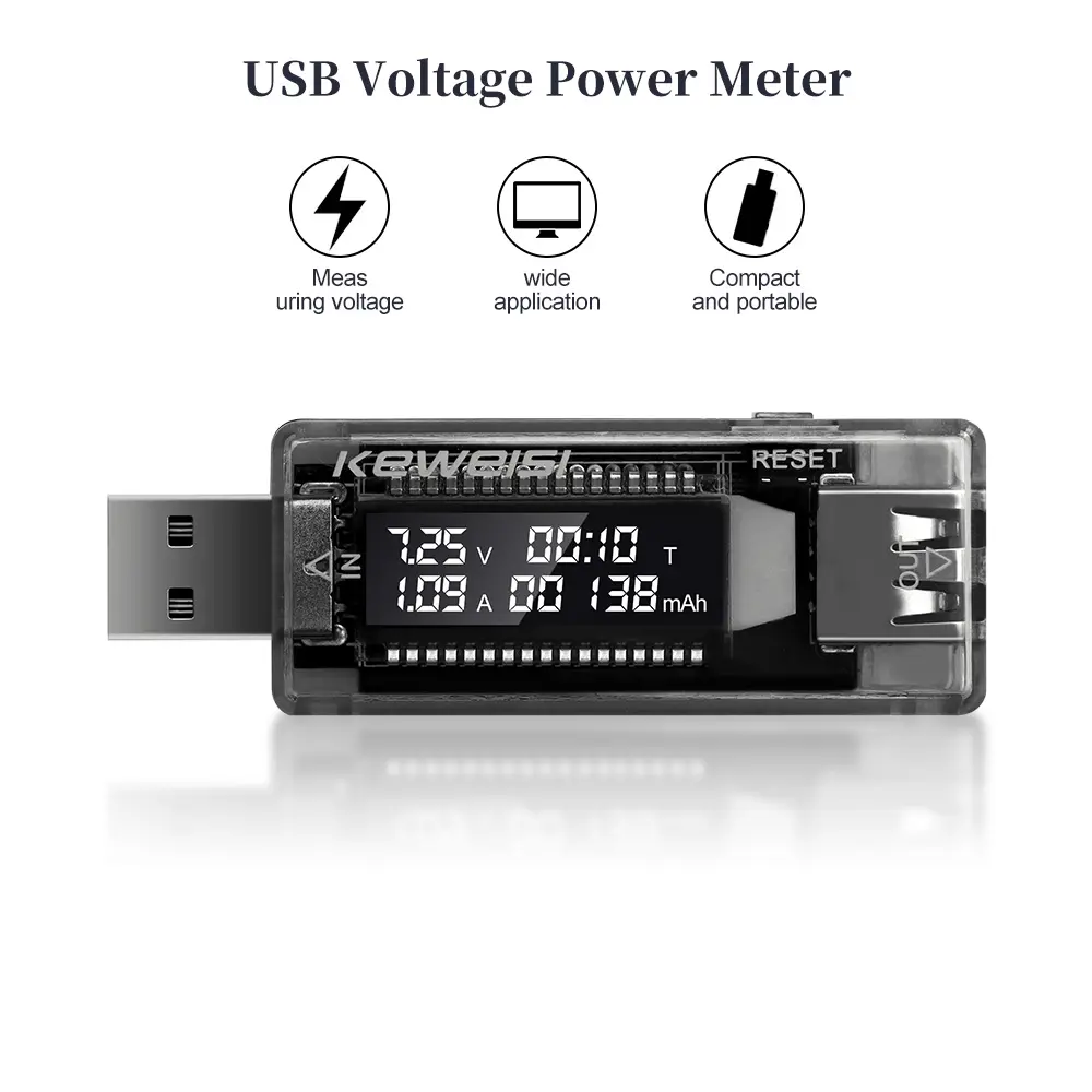 Voltage Meters Current Voltage Capacity Battery Tester USB Volt Current Voltage Doctor Charger Capacity Tester Meter Power Bank