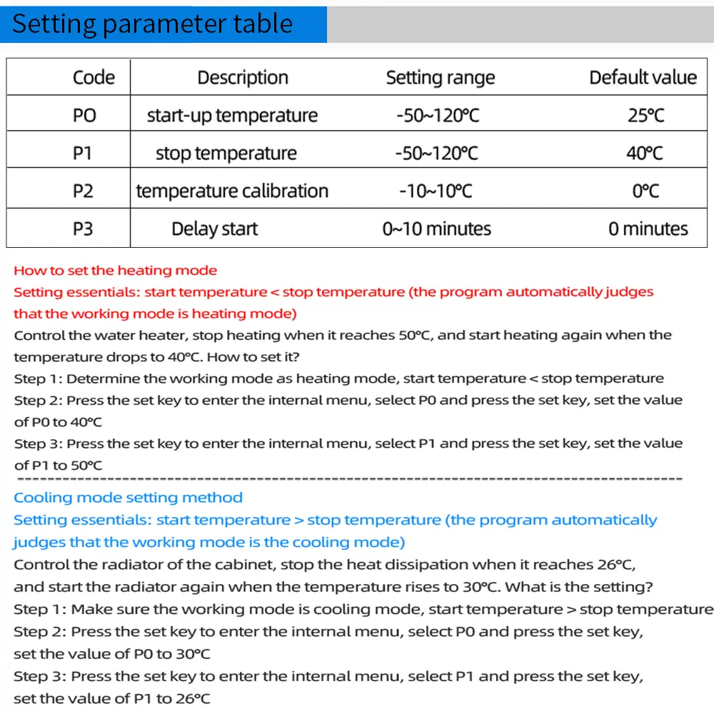 Digital Temperature Controller Socket Thermostat Regulator AC 110-220V Microcomputer Heating and Cooling Dual Relay Socket