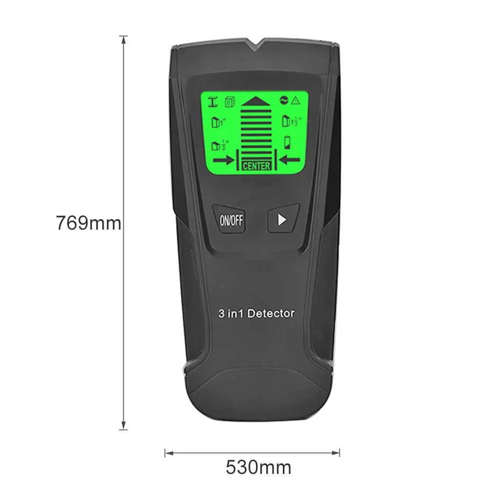 3 In 1 Metal Detector Wall Detector TH210 Find Metal Wood Studs AC Voltage Live Wire Detect Wall Scanner Electric Box Finder