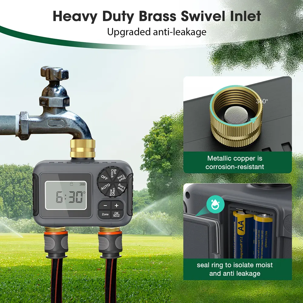 Mini Garden Water Timer Automatic Intelligent Irrigation Watering System Programmer Sprinkler Timing Controller LCD Display