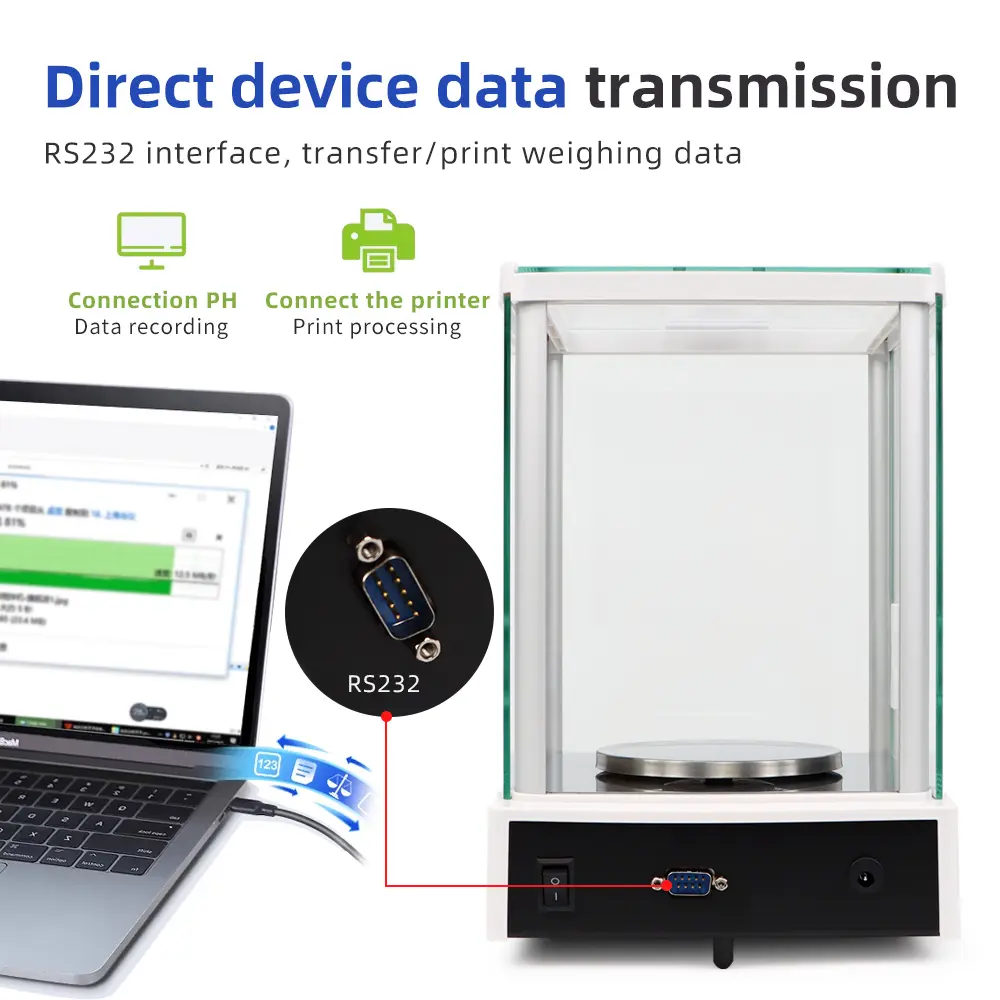 0.001g Analytical Balance Digital Electronic Scale Jewelry Gold Laboratory Precision Weighing Scales Multi-Functional 510g 310g