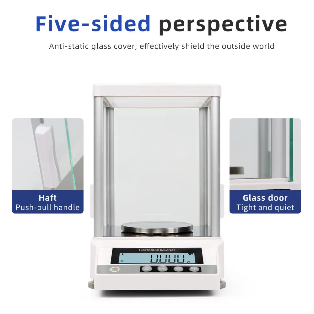 0.001g Analytical Balance Digital Electronic Scale Jewelry Gold Laboratory Precision Weighing Scales Multi-Functional 510g 310g