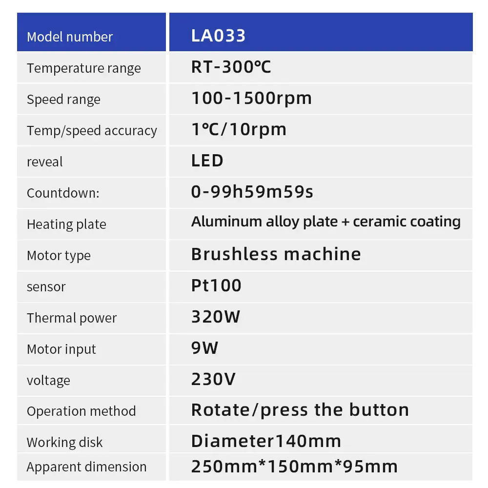 MS300 Heating Magnetic Stirrer Digital Display Thermostatic Stirrer Laboratory Hot Plate Heating Magnetic Mixer 1500RPM