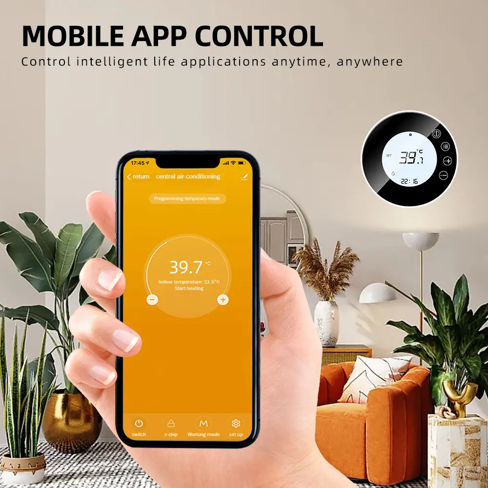 Tuya Smart Wifi Thermostat Warm Floor Heating Thermoregulate LCD Touch Screen Temperature Remote Control for Alice, Alexa