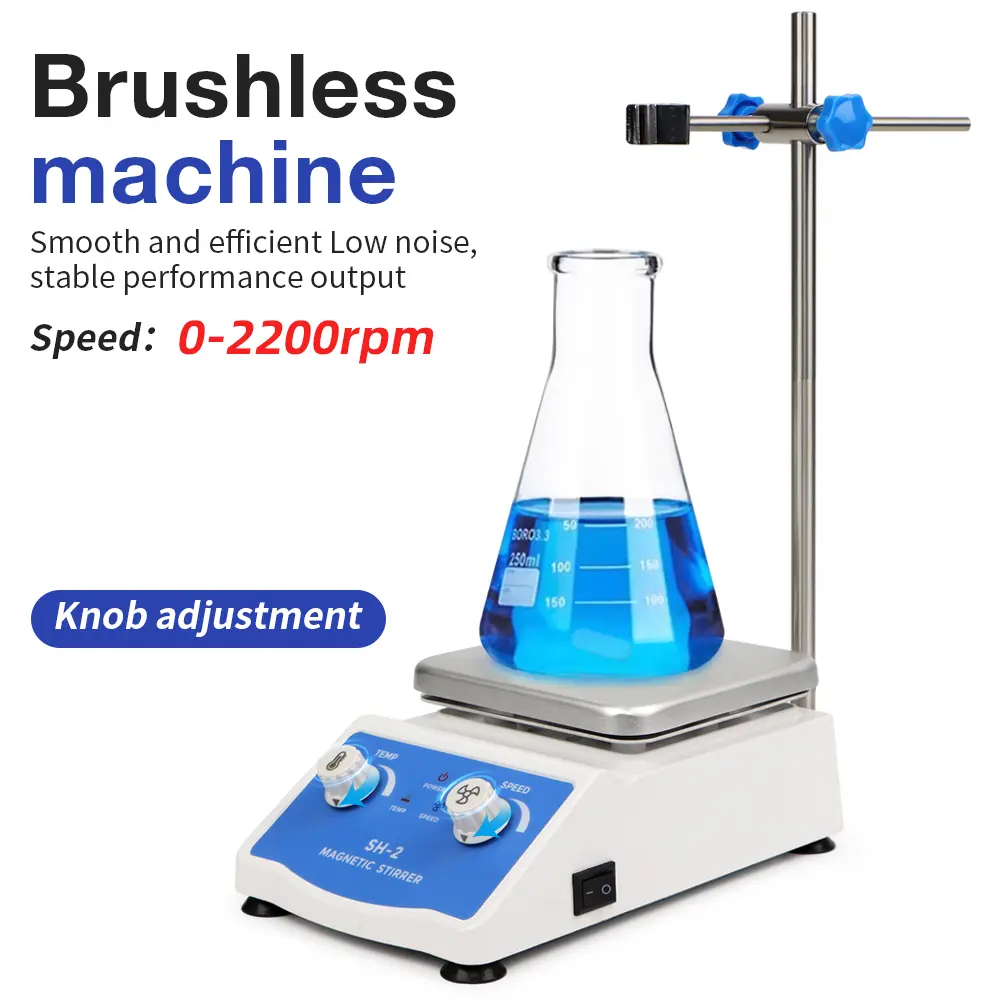 1L Heating Magnetic Stirrer Digital Display Thermostatic Stirrer Laboratory Chemistry Hot Plate Magnetic Mixer 0-1600rpm