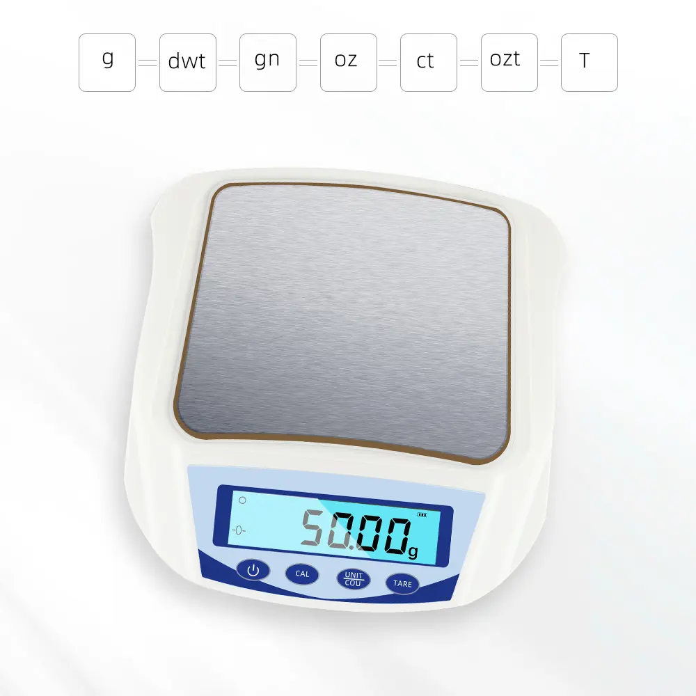 Digital Precision Scale 1kg 0.01g Lab Electronic Balance Backlit Screen Display Jewelry Scale Kitchen Weighing Scales 100-240V