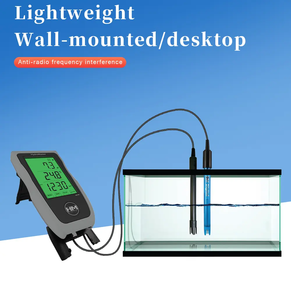HM-500 Digital Water Quality Monitor PH Meter EC TDS Analyzer Professional Accurate TDS Tester for Aquarium Swimming Pool