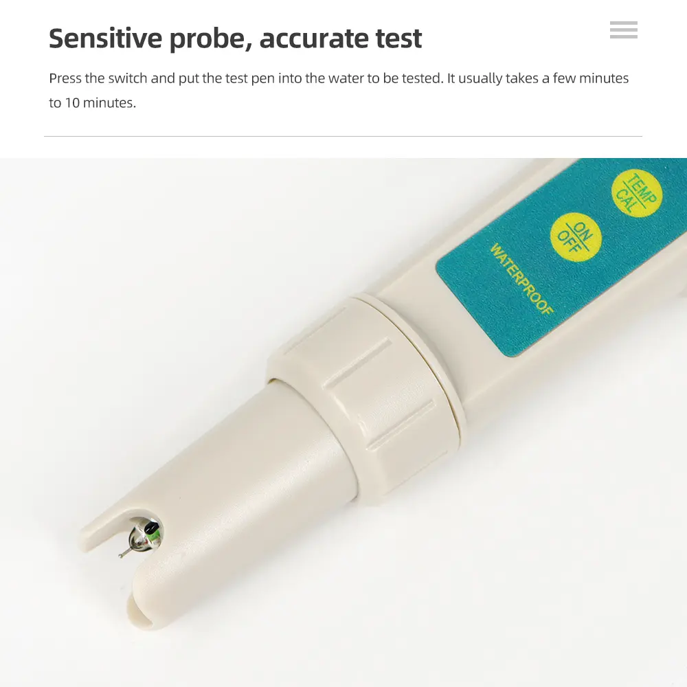 ORP169E ORP Tester Waterproof ORP Meter Oxidation-Reduction Monitor Water Quality Testing Pen 0~+/-1999mV for Pools Aquarium