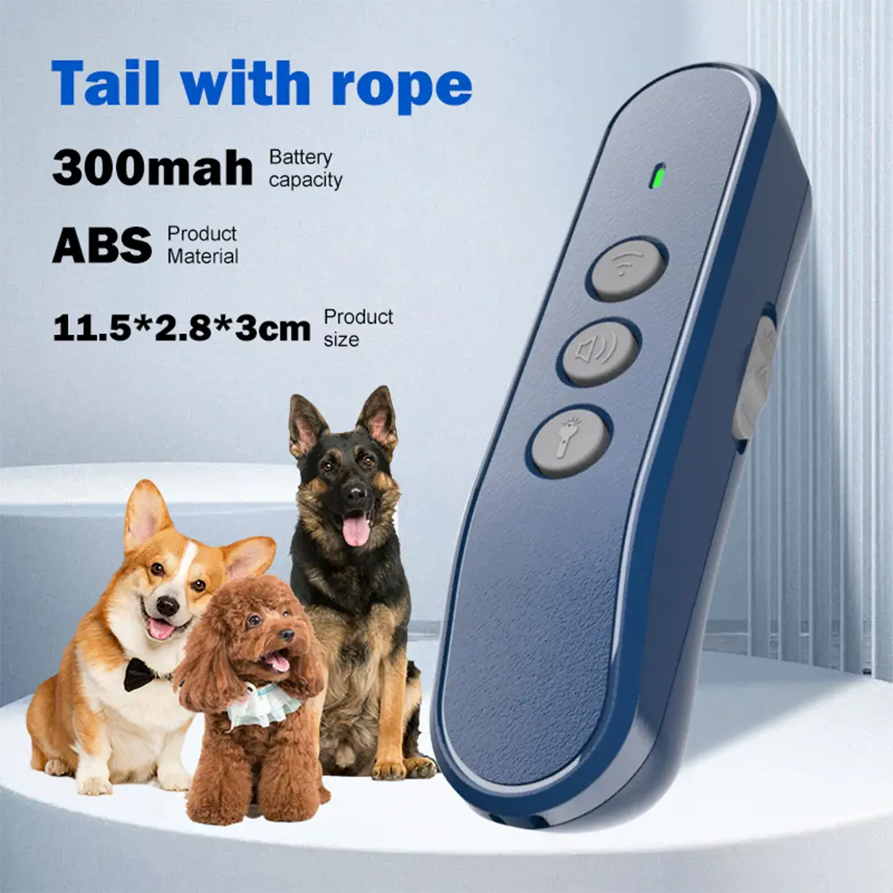Ultrasonic Dog Bark Deterrent Device Anti-Barking Devices for Dogs Training & Behavior Aids Stop Barking 3 Modes Dog Repeller
