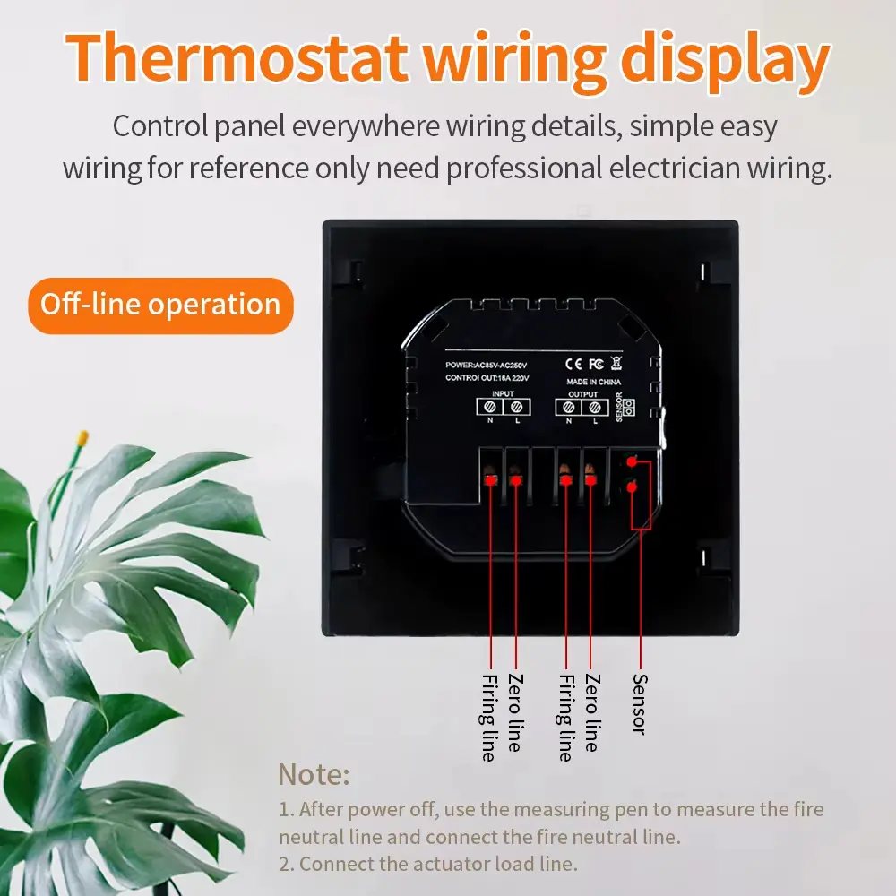 Smart Thermostat LCD Touch 16A Temperature Controller Electric Floor Heating Electric Underfloor Heating Control Temp Regulator