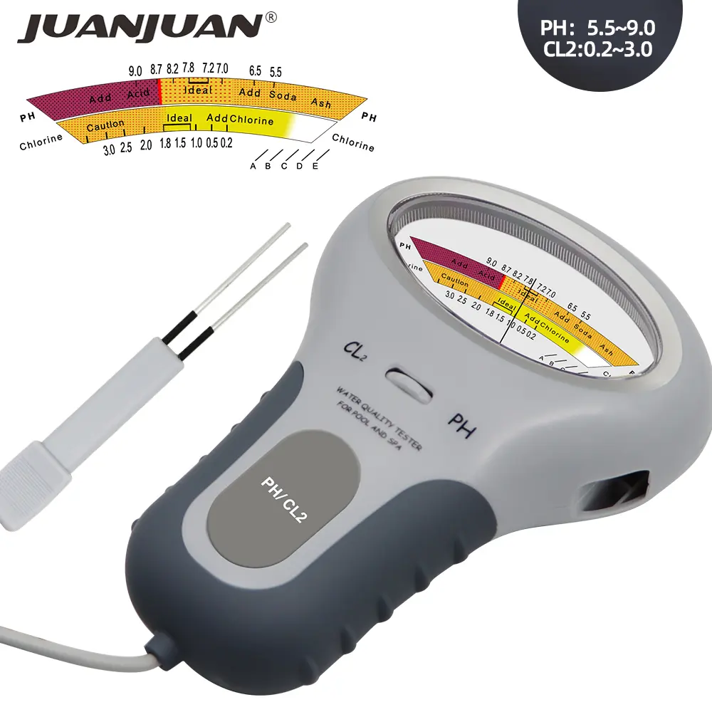 2 in 1 Chlorine Meter PH Chlorine Tester PC-101 Level Portable Digital PH Meter Water Quality Pool Spa Analytical Instruments