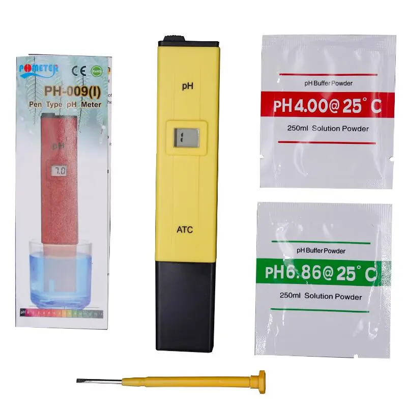 PH Meter Aquarium Pocket Pen Digital 0.01 PH Measuring Water Quality Purity Automatic Calibration for Laboratory Aquarium Pool