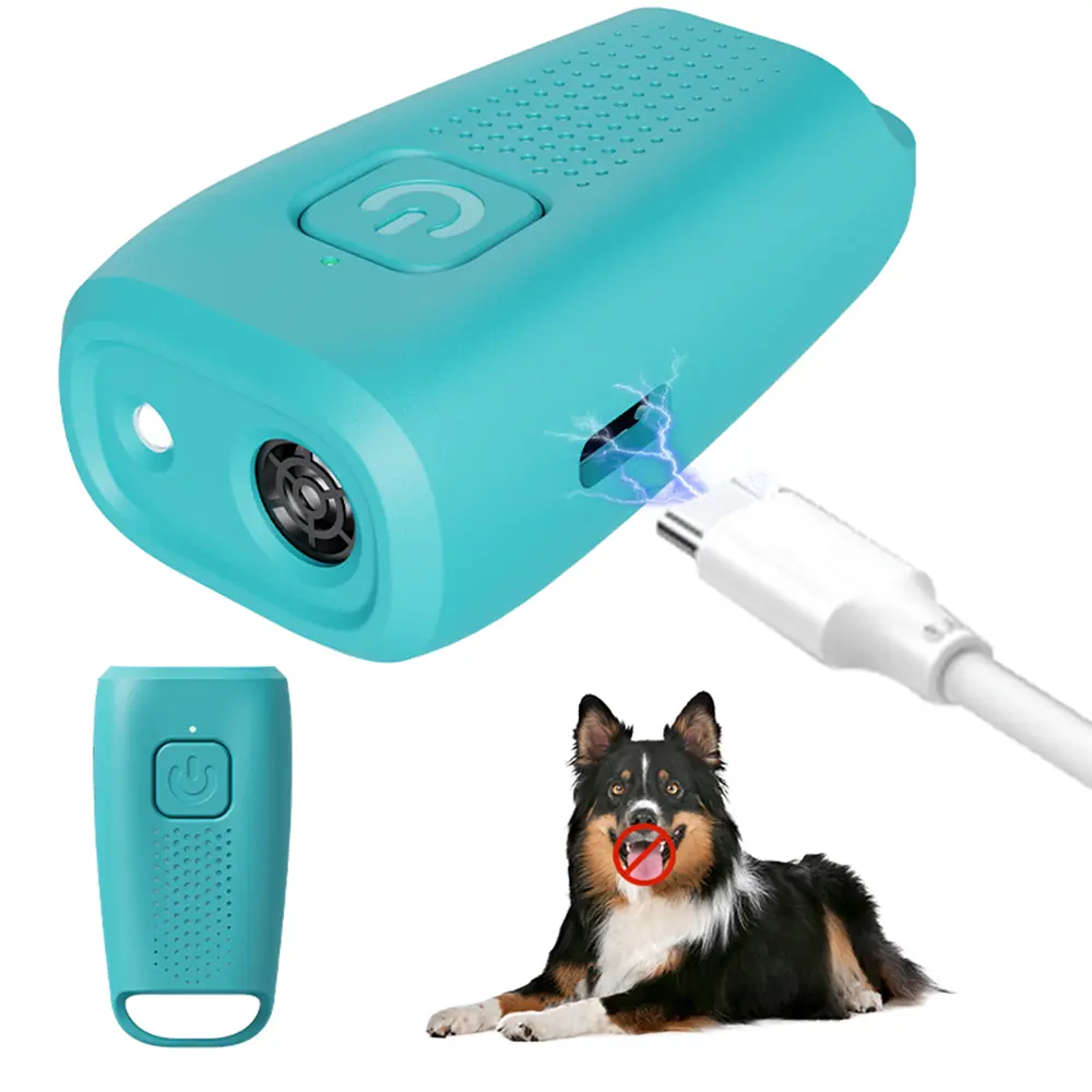 MINI Ultrasonic Dog Trainer Dog Repeller with LED Flashlight Effective for Dogs Anti-Barking Training Device Dog Repeller