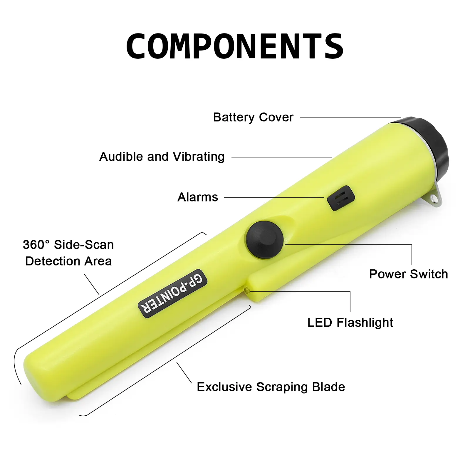 Metal Detector High Sensitivity Portable Waterproof Handheld GP-Pointer Detector For Silver Coin Gold Finder Locating