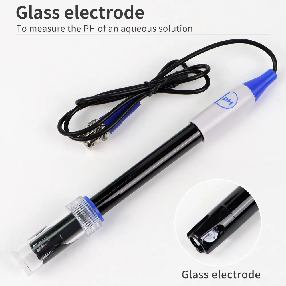 PH ORP Electrode Probe BNC Connector ORP Replacement Sensor PH Probe for Laboratory Aquarium Hydroponic Water Analyzerv