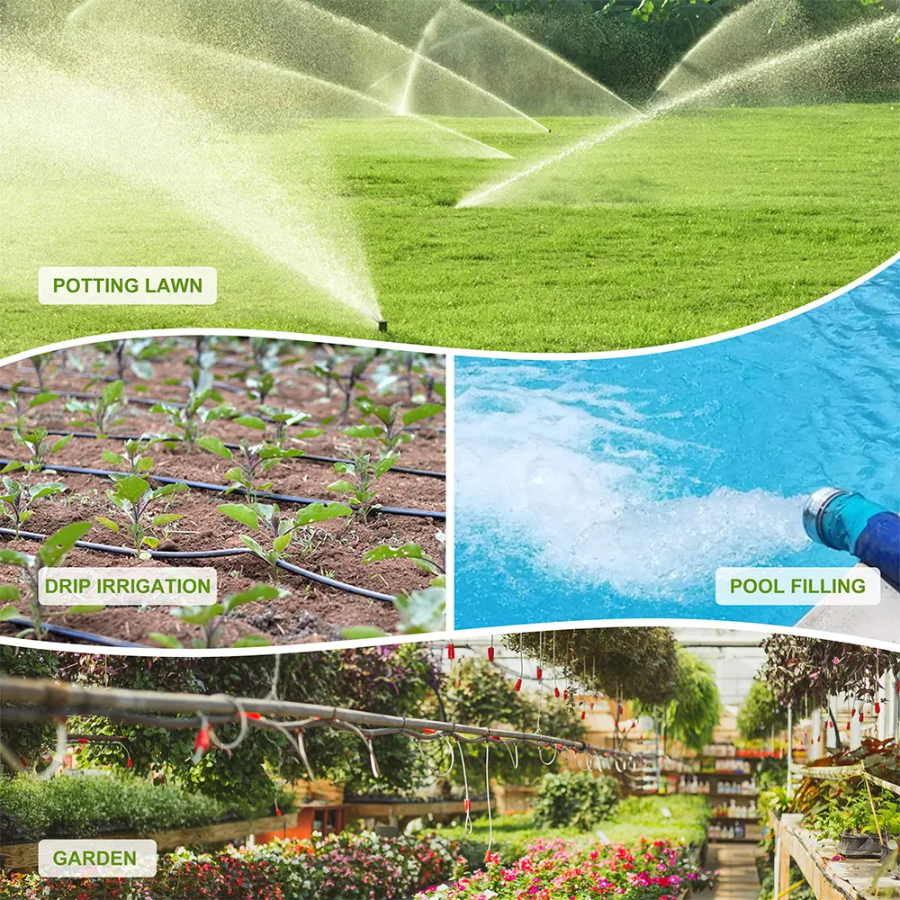Automatic Water Timer 2-Outlet Garden Irrigation Watering System Sprinkler Programmer Smart LCD Digital Watering Timer Tools