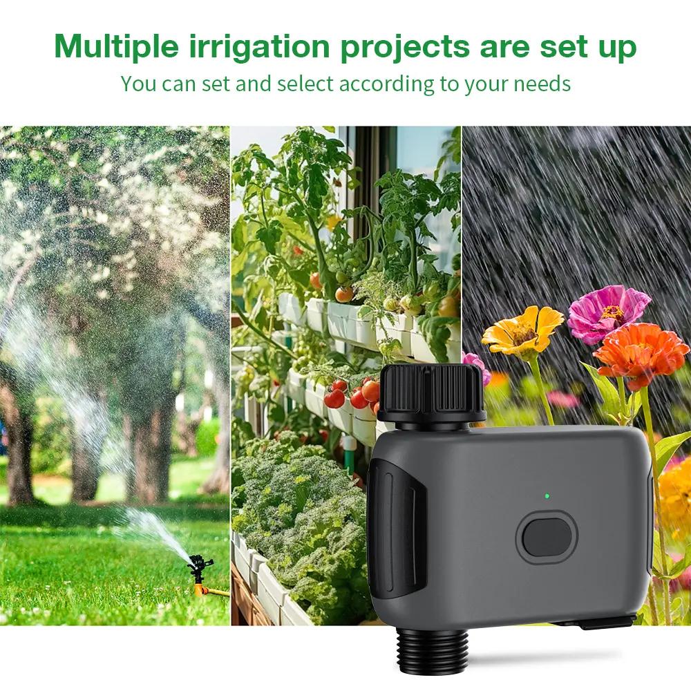 WiFi Smart Water Timer Sprinkler Timer Water Valve Timing Controller Garden Irrigation System APP Control Water Timer