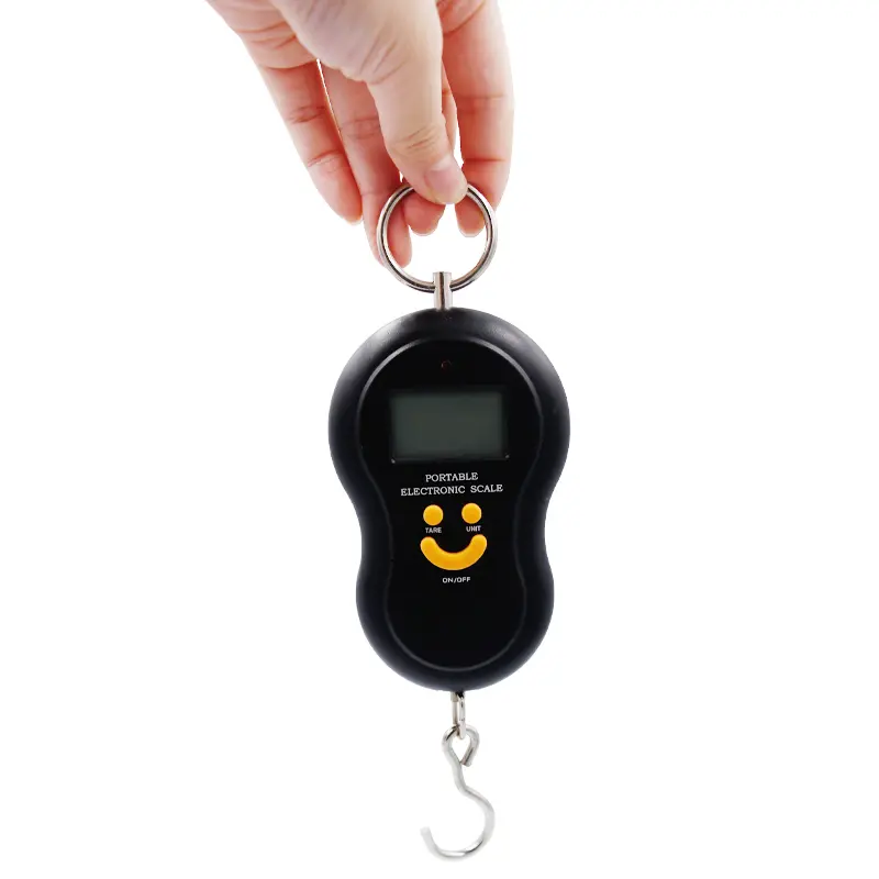 Portable 50Kg Electronic Scale High-precision Spring Scale LCD Digital Hanging Scale BackLight Fishing Weights 0.01kg Error
