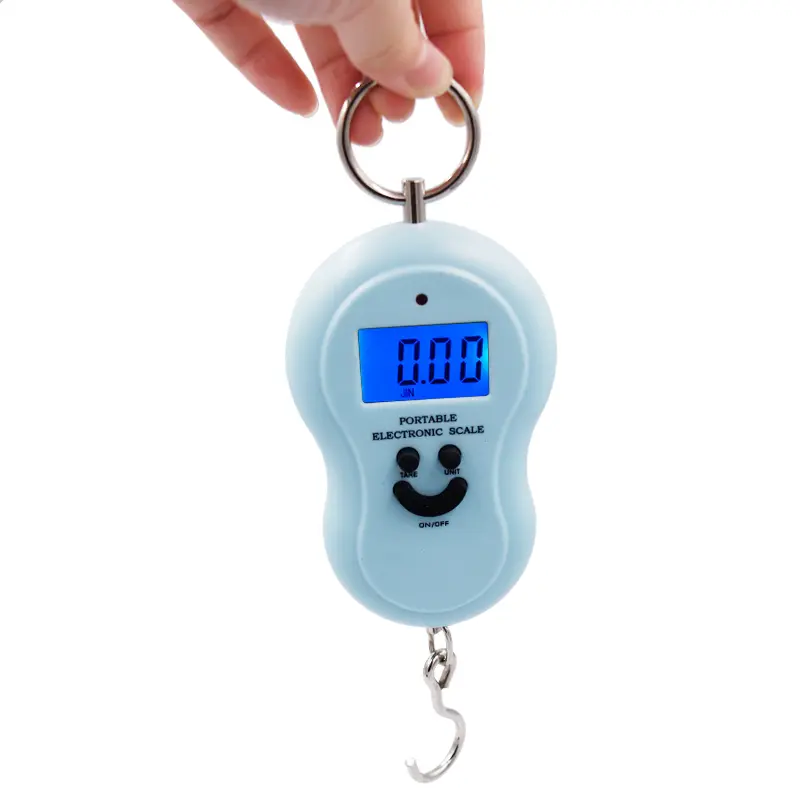 Portable 50Kg Electronic Scale High-precision Spring Scale LCD Digital Hanging Scale BackLight Fishing Weights 0.01kg Error