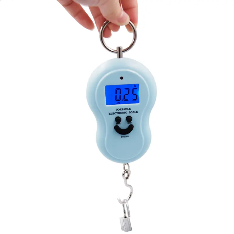 Portable 50Kg Electronic Scale High-precision Spring Scale LCD Digital Hanging Scale BackLight Fishing Weights 0.01kg Error