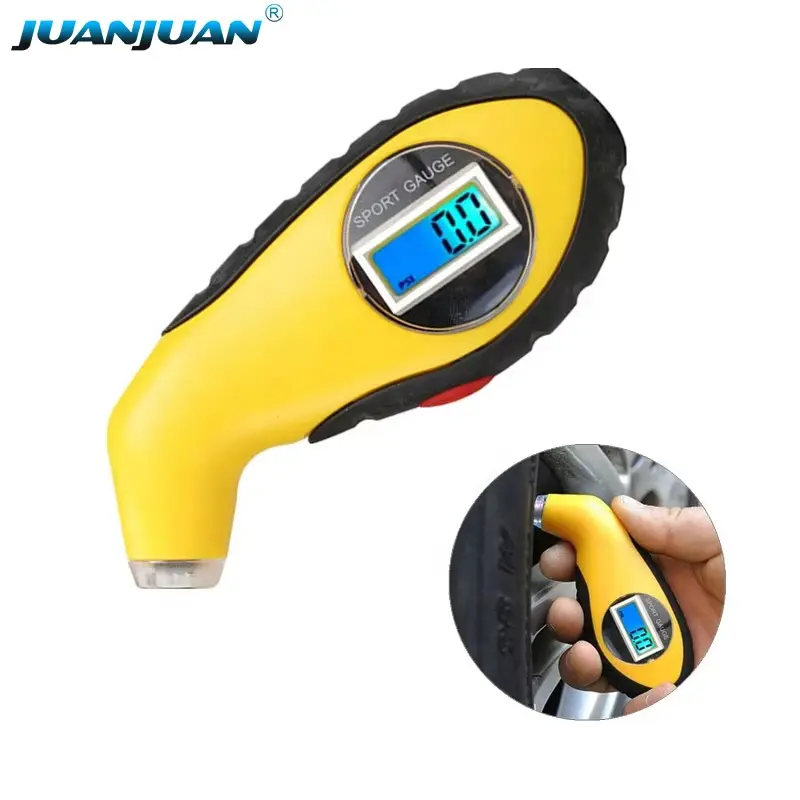 High-Precision Digital Car Tire Tyre Air Pressure Gauge Meter LCD Manometer Barometers for Car Truck Tire Pressure Monitoring