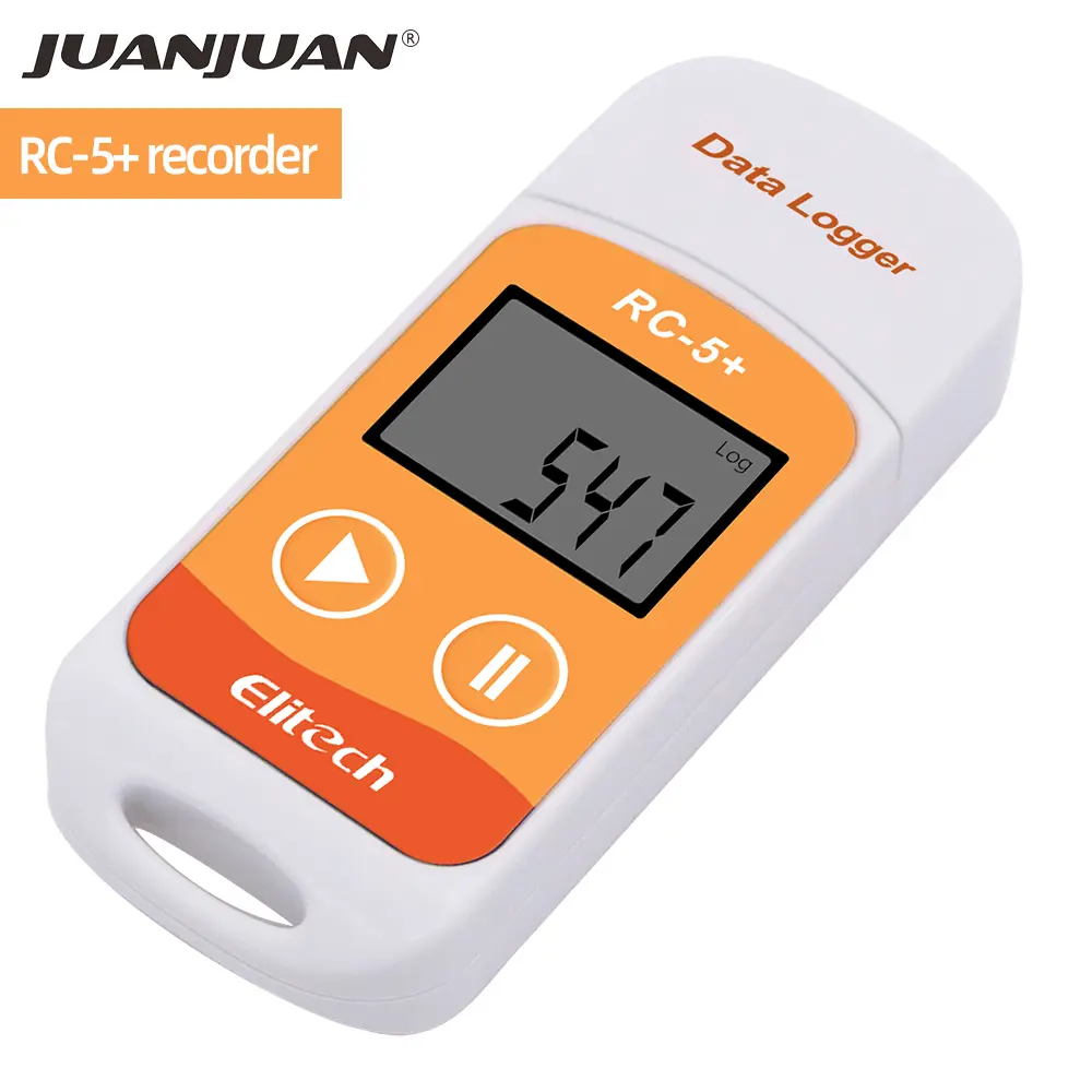 High Precision Data Logger RC-4/4HC/5/5+/GSP-6 Digital Temperature Humidity Recorder Internal Sensor PDF Report for Cold Chain