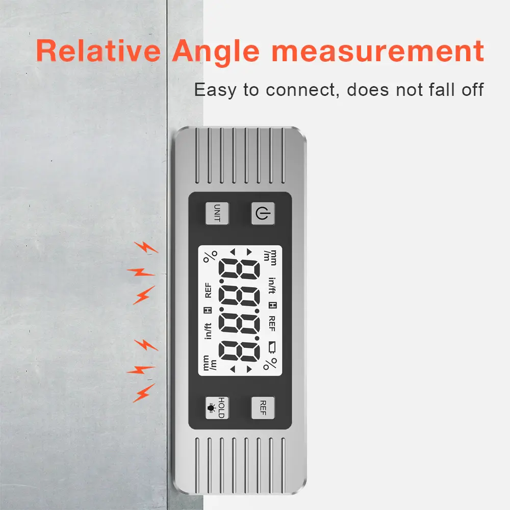 Digital Level Electronic Protractor Inclinometer with Magnet Level Angle Meter Bevel Gauge Level Box Backlight Inclinometer