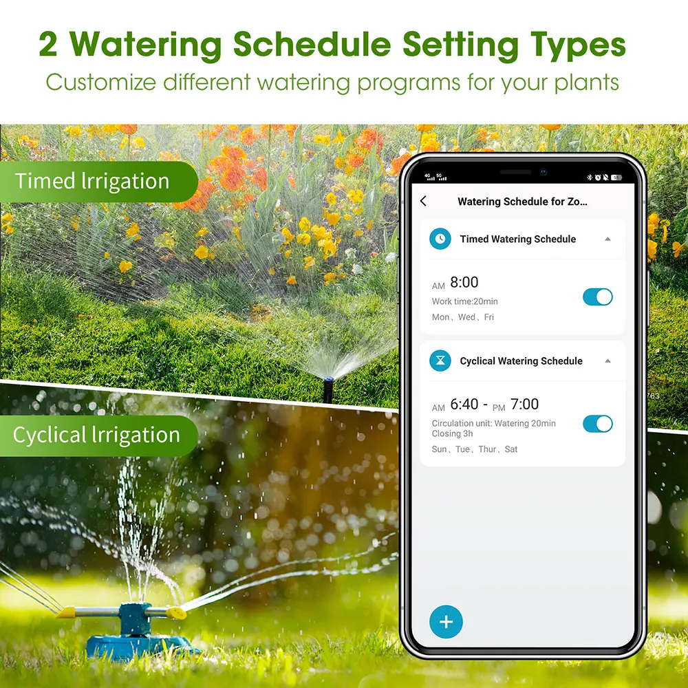 Tuya Smart Zigbee Watering Timer Programmable Sprinkler Drip Irrigation System Water Controller Support Alexa Google Home