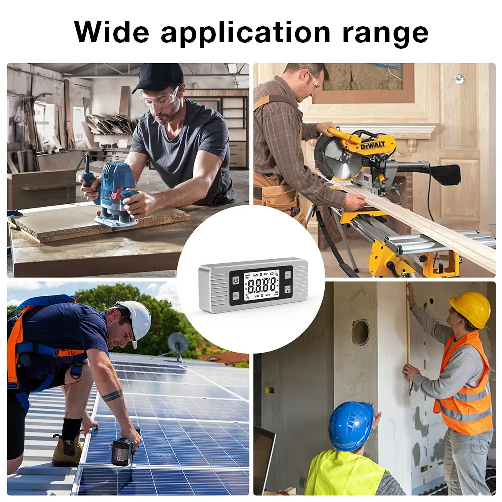 Digital Level Electronic Protractor Inclinometer with Magnet Level Angle Meter Bevel Gauge Level Box Backlight Inclinometer