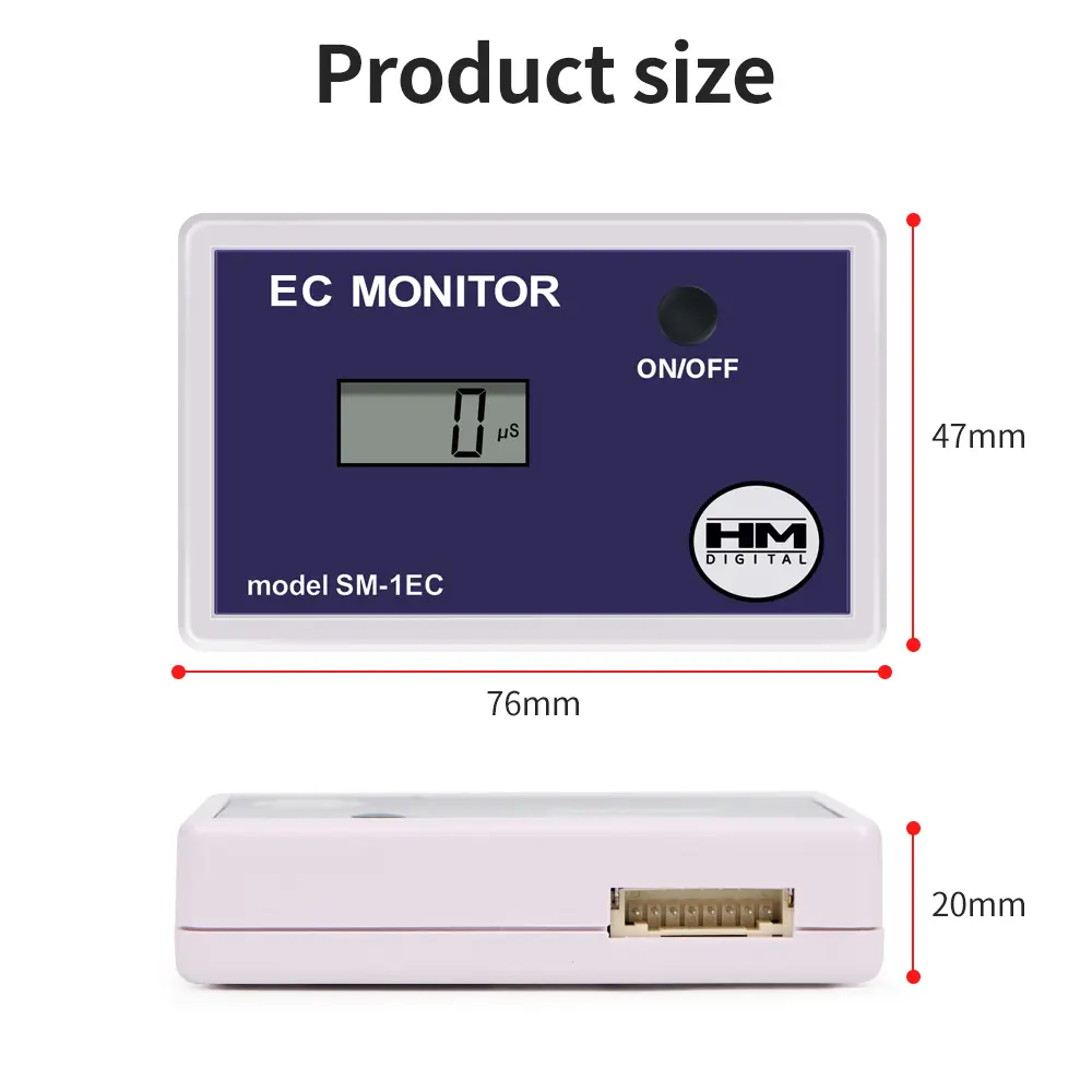 Online Water Quality Tester Digital EC Meter Electrical Conductivity Detector Inlet Outlet EC Test for Pool Filtration System
