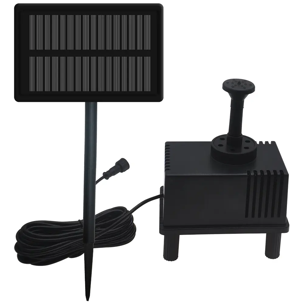 Solar garden fountain pump, solar garden fountain waterfall, solar outdoor bird bath running water fountain