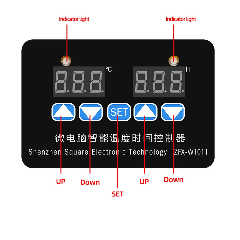 ZFX-W1011 Microcomputer Temperature Controller Intelligent Thermostat Time Controller Adjustable Electronic Temp 12V 24V 220V