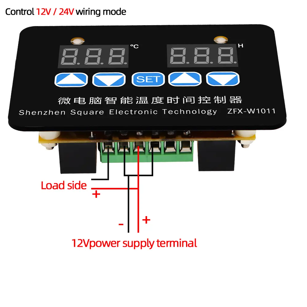 ZFX-W1011 Microcomputer Temperature Controller Intelligent Thermostat Time Controller Adjustable Electronic Temp 12V 24V 220V