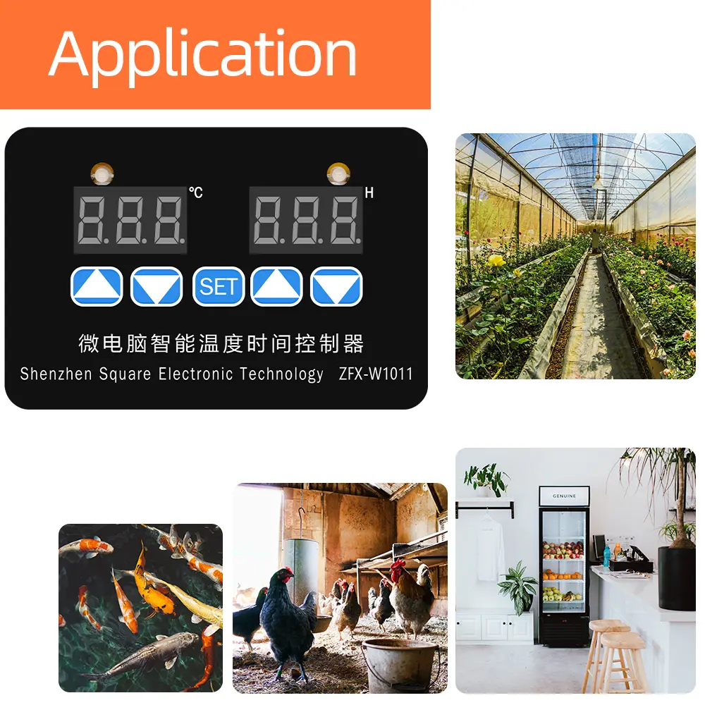 ZFX-W1011 Microcomputer Temperature Controller Intelligent Thermostat Time Controller Adjustable Electronic Temp 12V 24V 220V