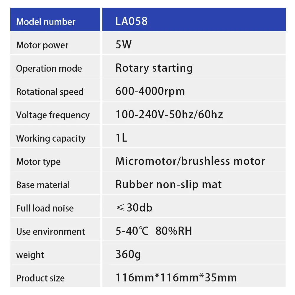 Magnetic Stirrer Mini Lab Stir Mixer Plate with Stir Bar 1000ml 4000RPM Adjustbable Liquid Stirrer for Laboratory EU Plug