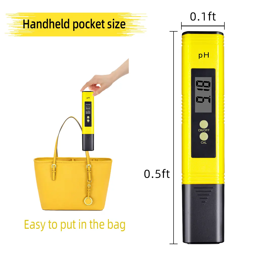 TDS Meter Digital Water Quality Tester Digital 0-14 PH Meter Tester 0-9990ppm TDS&EC LCD Water Purity PPM Aquarium Filter