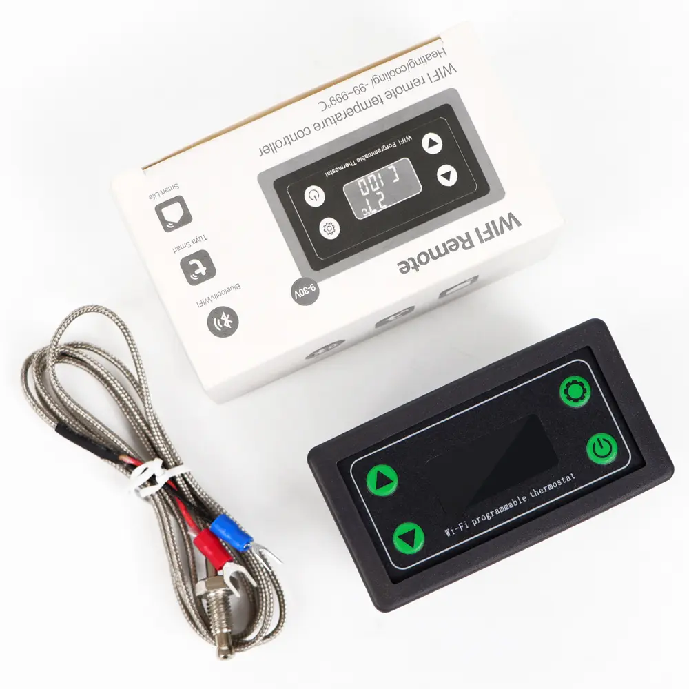 ZFX-WT01 WIFI Remote Control Thermostat Smart Digital Temperature Controller LED Display Heat/Cooling Instrument With Probe