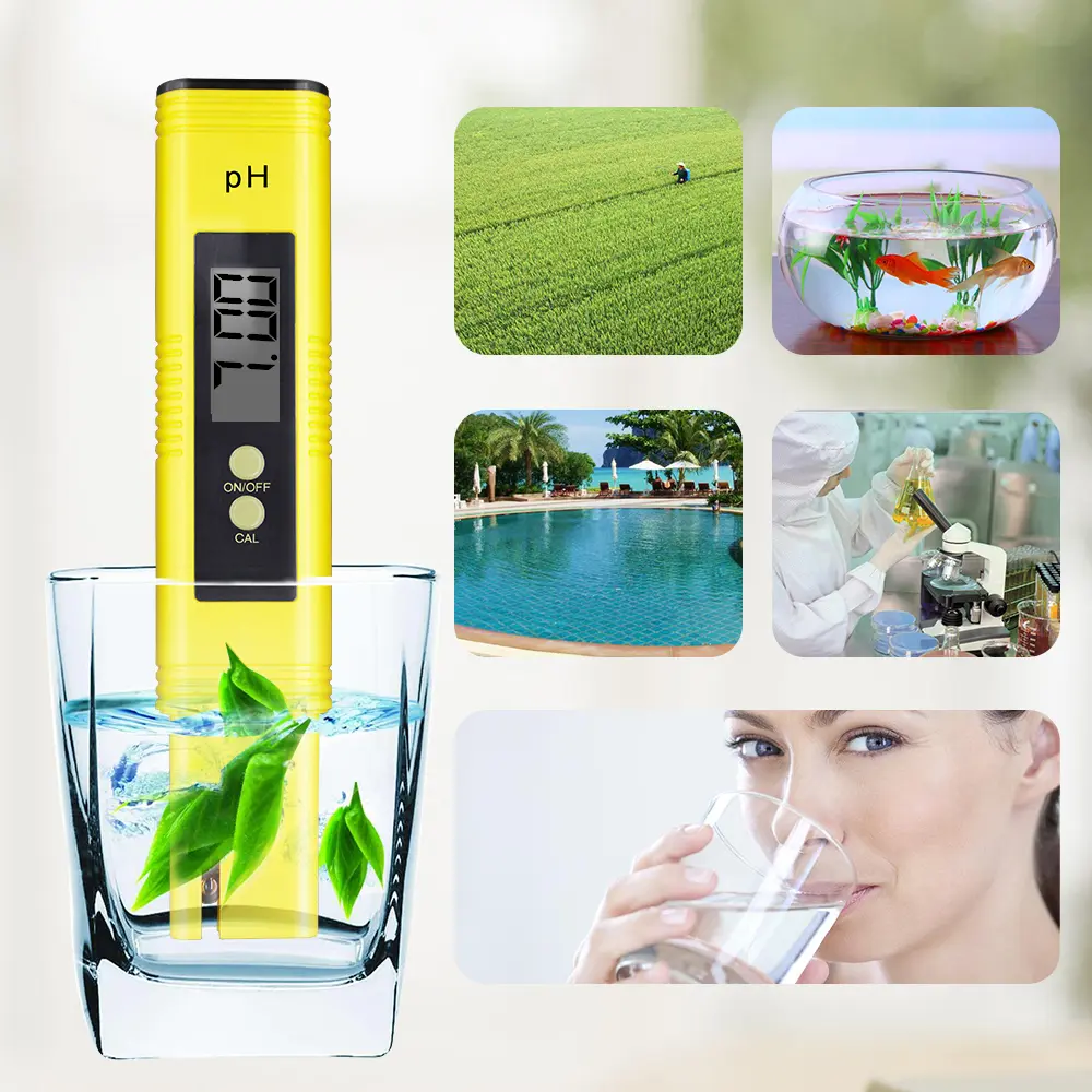 TDS Meter Digital Water Quality Tester Digital 0-14 PH Meter Tester 0-9990ppm TDS&EC LCD Water Purity PPM Aquarium Filter