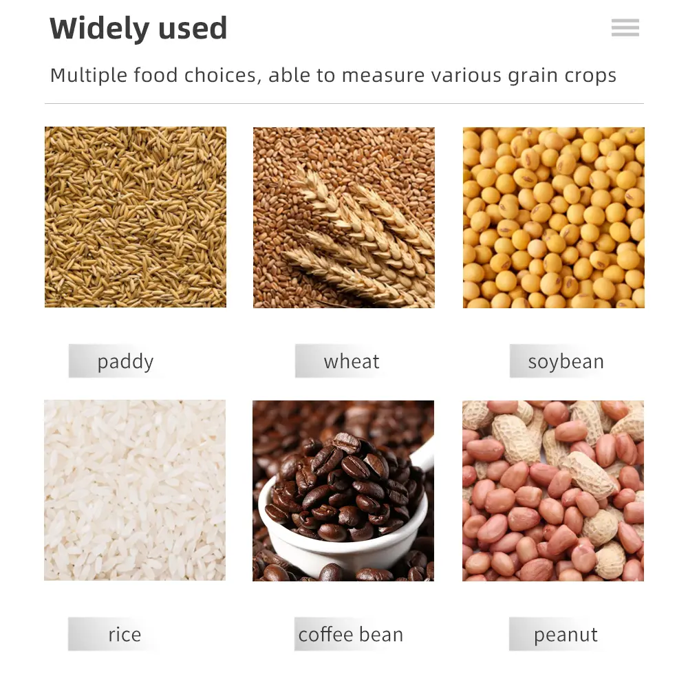 GM-pro Smart Moisture Meter For 25 Kinds Grains Humidity Tester Corn Wheat Bean Peanut Seed Coffee Moisture Meter LCD Display