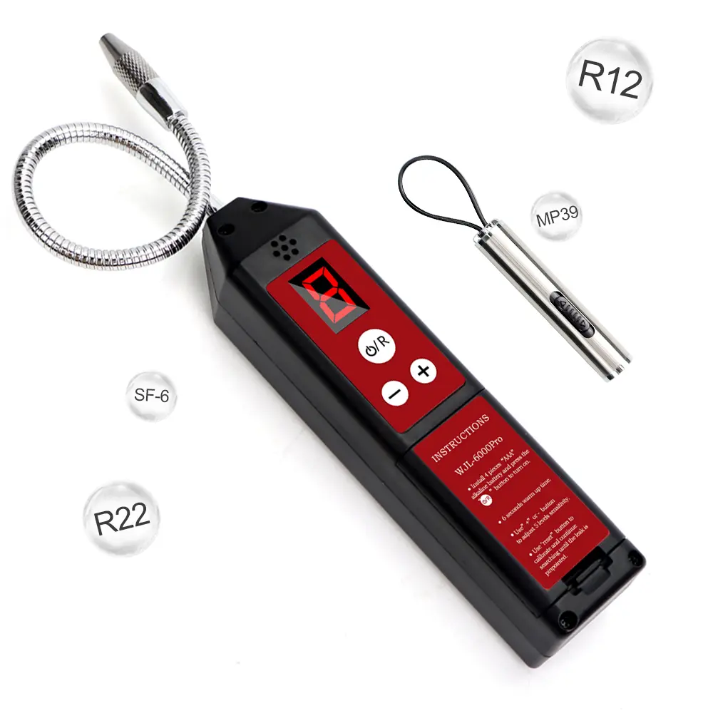 Halogen Gas Detector Refrigerant Freon Leak Detector Air Conditioning Tool R22a R134a CFC HFC HCFC Gas Detector