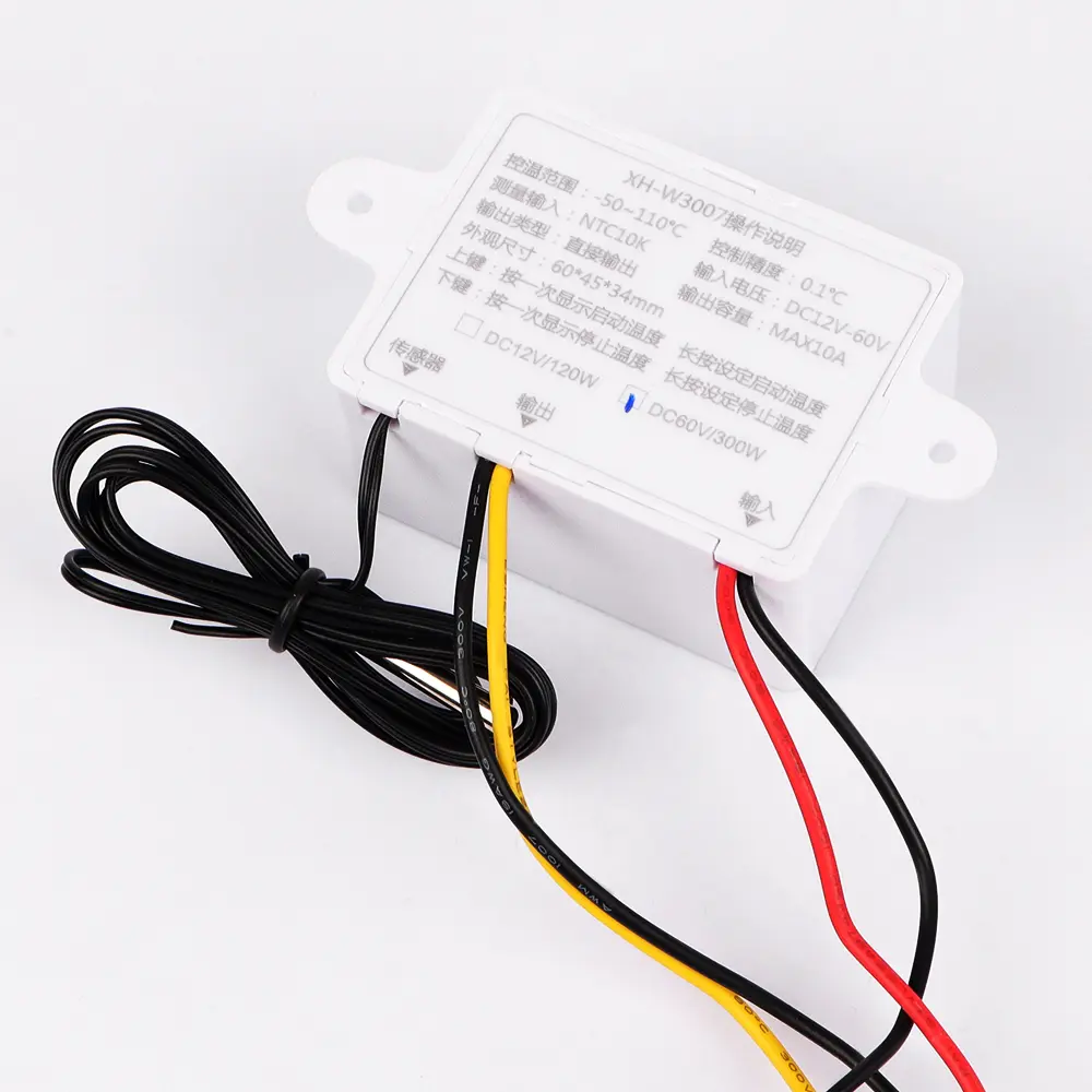 10A Digital Temperature Controller For Incubator Cooling Heating Switch LED Display Thermostat Waterproof NTC Sensor ZFX-W3007